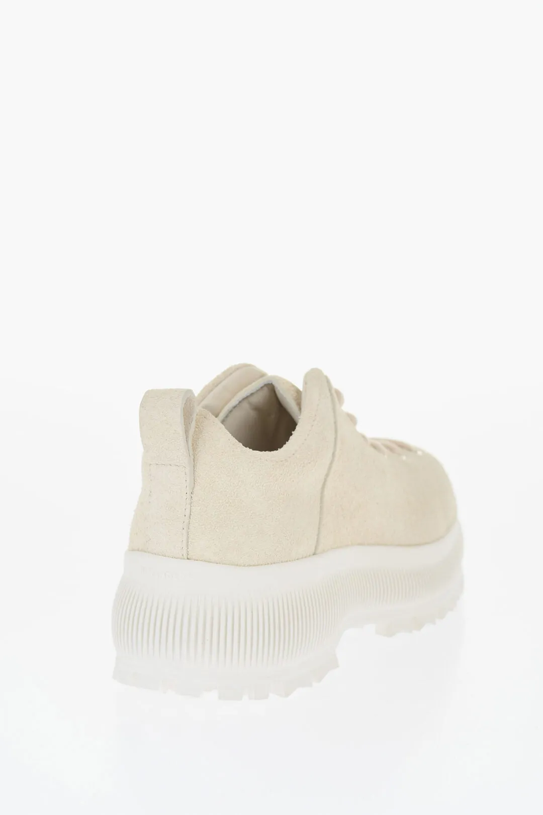 Jil Sander Suede Lace-Up Sneakers With Vibram Sole