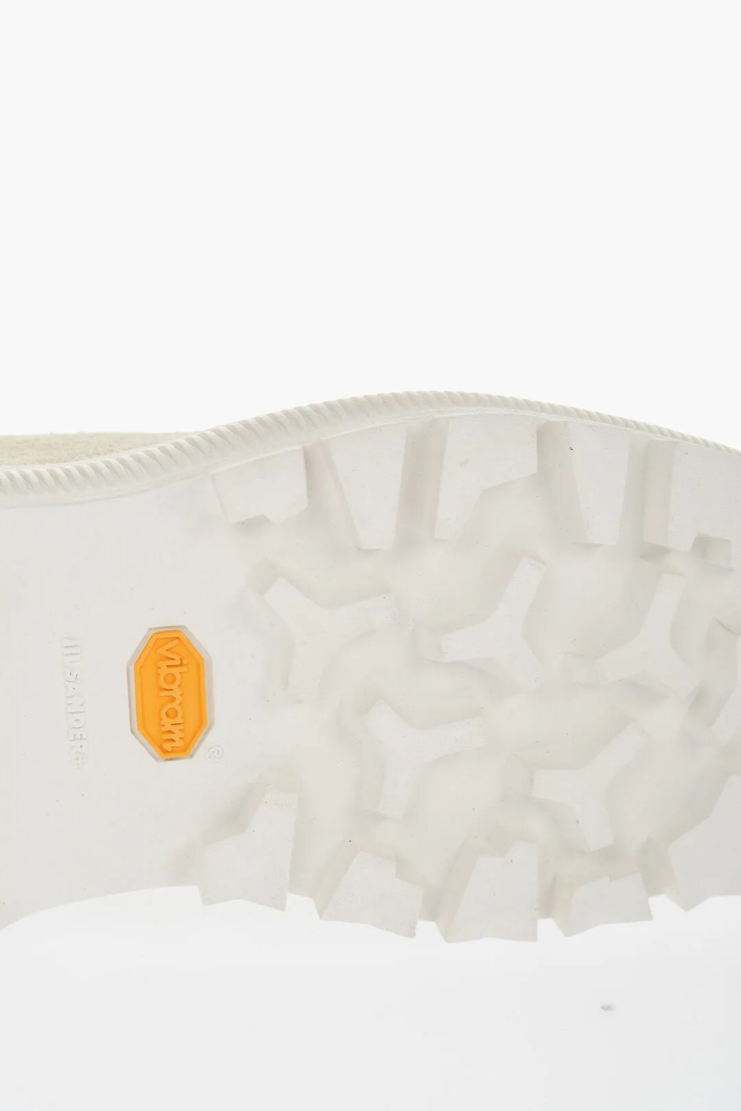 Jil Sander Suede Lace-Up Sneakers With Vibram Sole