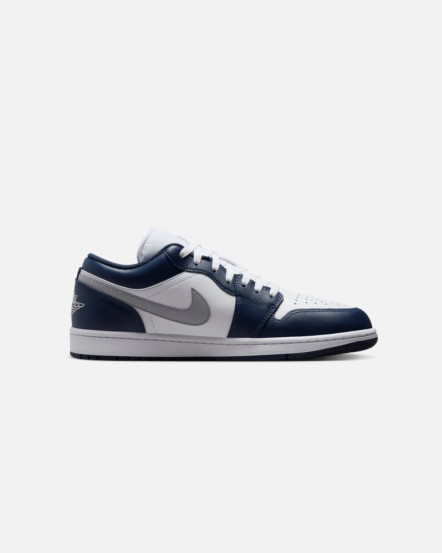 Jordan Air Jordan 1 Low "Midnight Navy" White/Wolf Grey