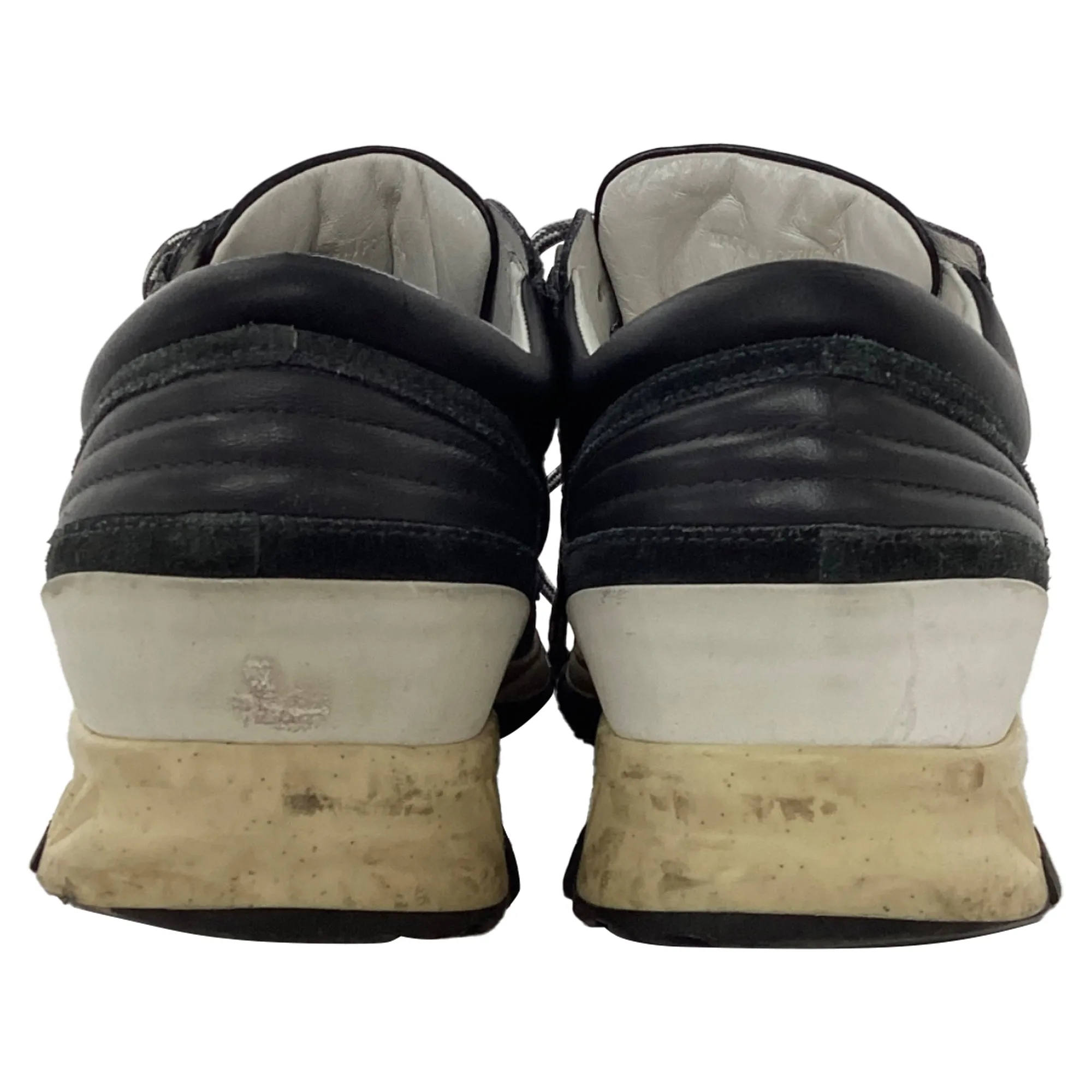 Lanvin Runners DS Sneakers in Black Suede and Leather