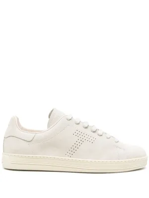 Light Beige Suede Sneakers