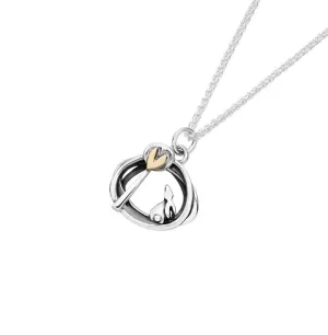 Linda Macdonald Into the Woods Sterling Silver 9ct Gold Necklace