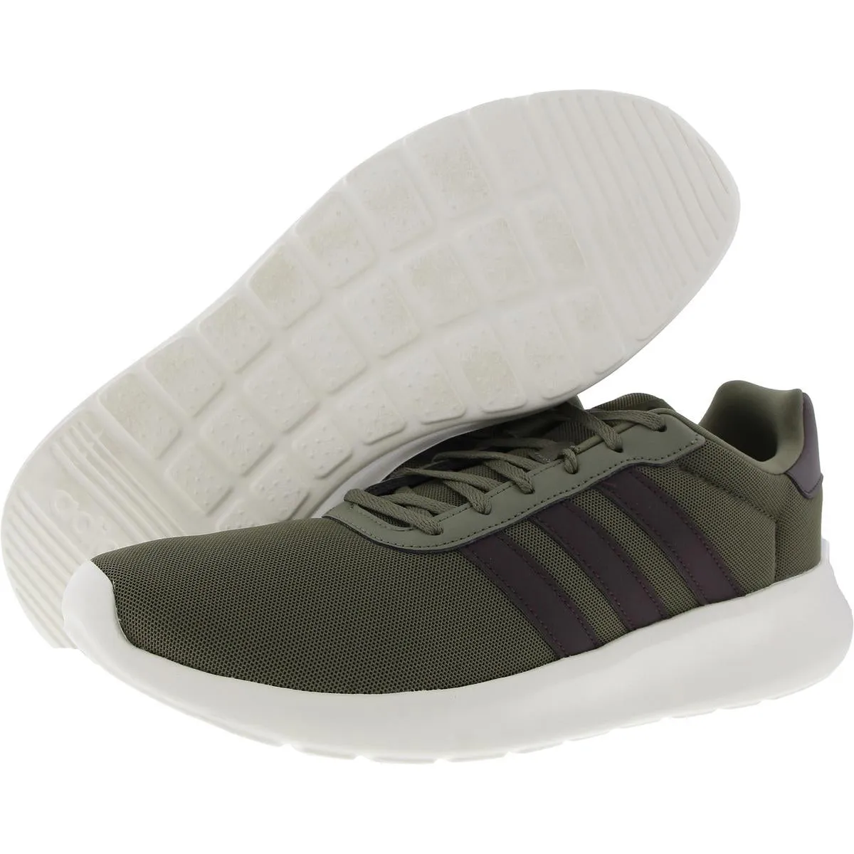 Lite Racer 3.0 Mens Lace-Up Faux Leather Running & Training Shoes