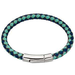 Little Star Sterling Silver and Leather Luca Bracelet D