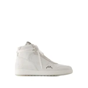 Luol Hi Top Sneakers - Leather - White