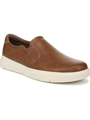 Madison Mens Faux Leather Slip On Casual and Fashion Sneakers