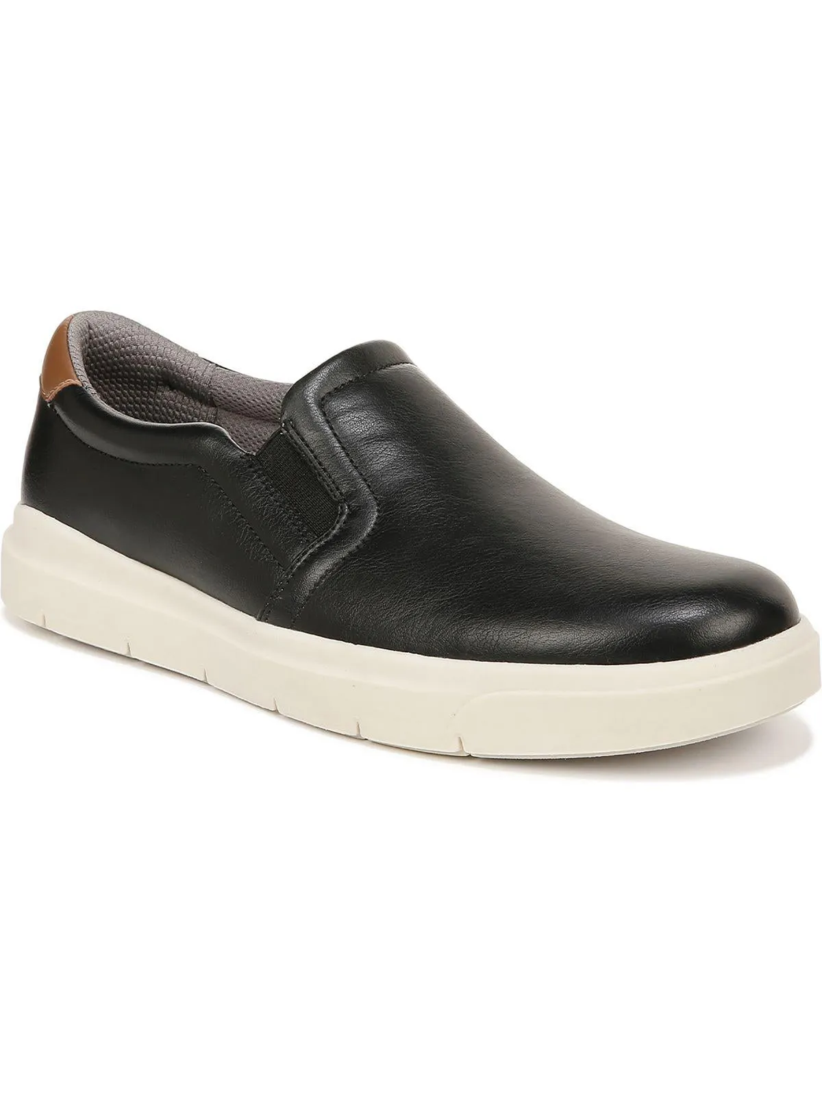 Madison Mens Faux Leather Slip On Casual and Fashion Sneakers