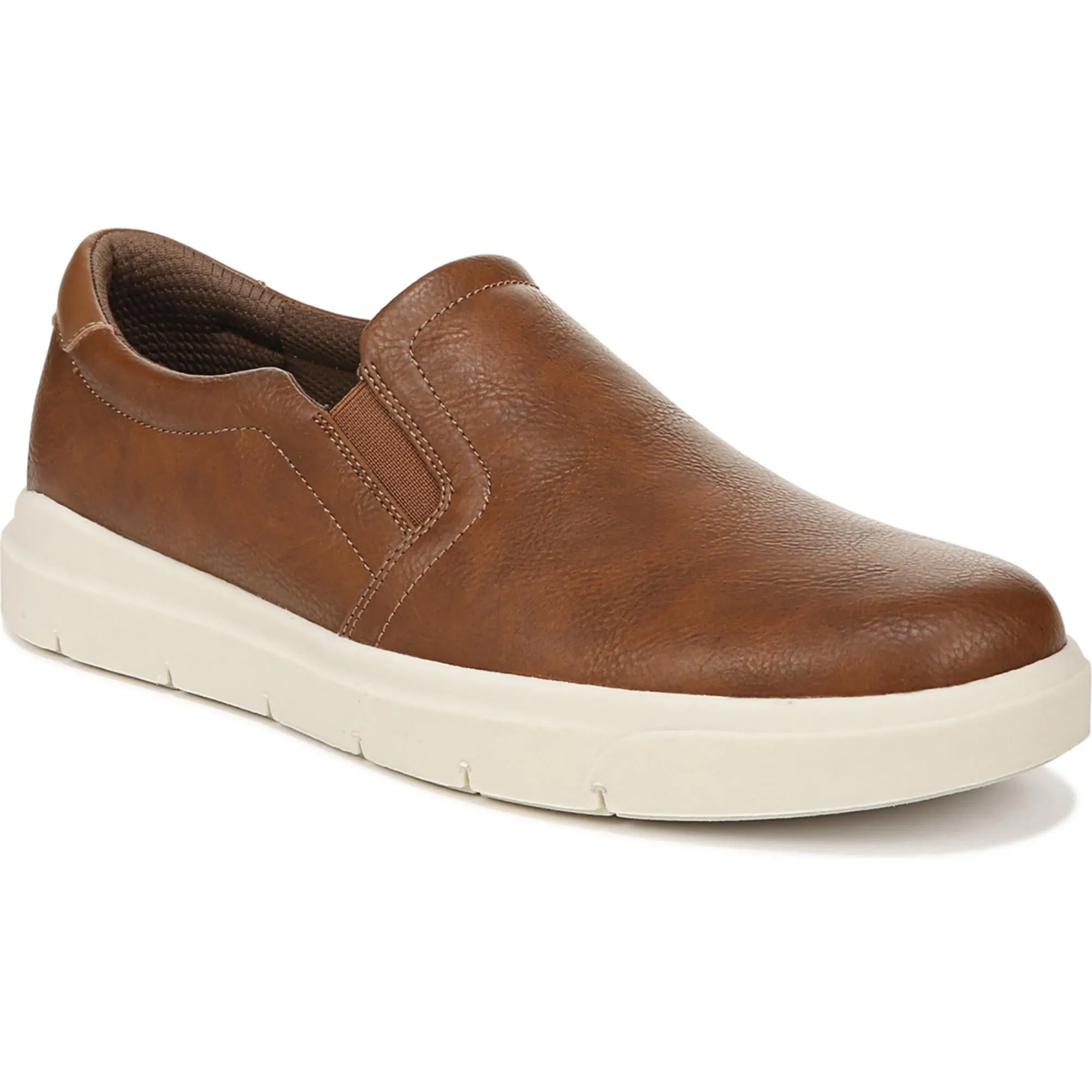 Madison Mens Faux Leather Slip On Casual and Fashion Sneakers