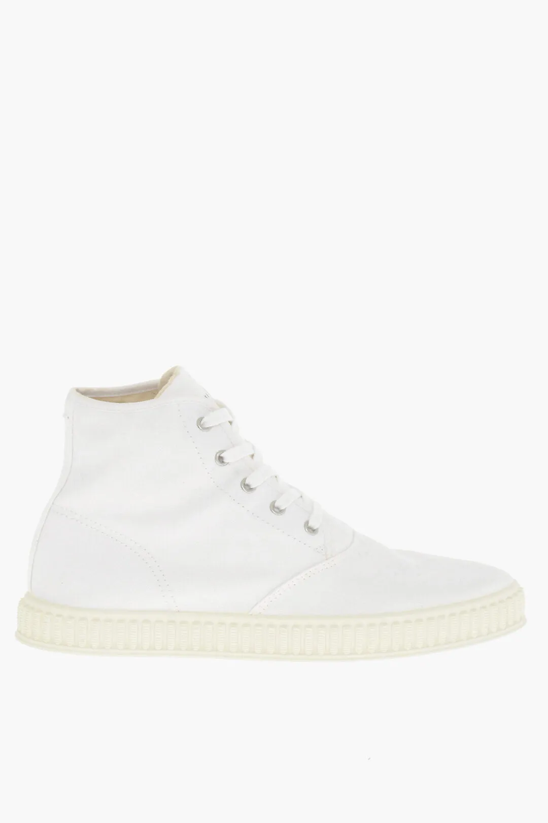 Maison Margiela Mm22 Canvas High-Top Sneakers With Rubber Sole