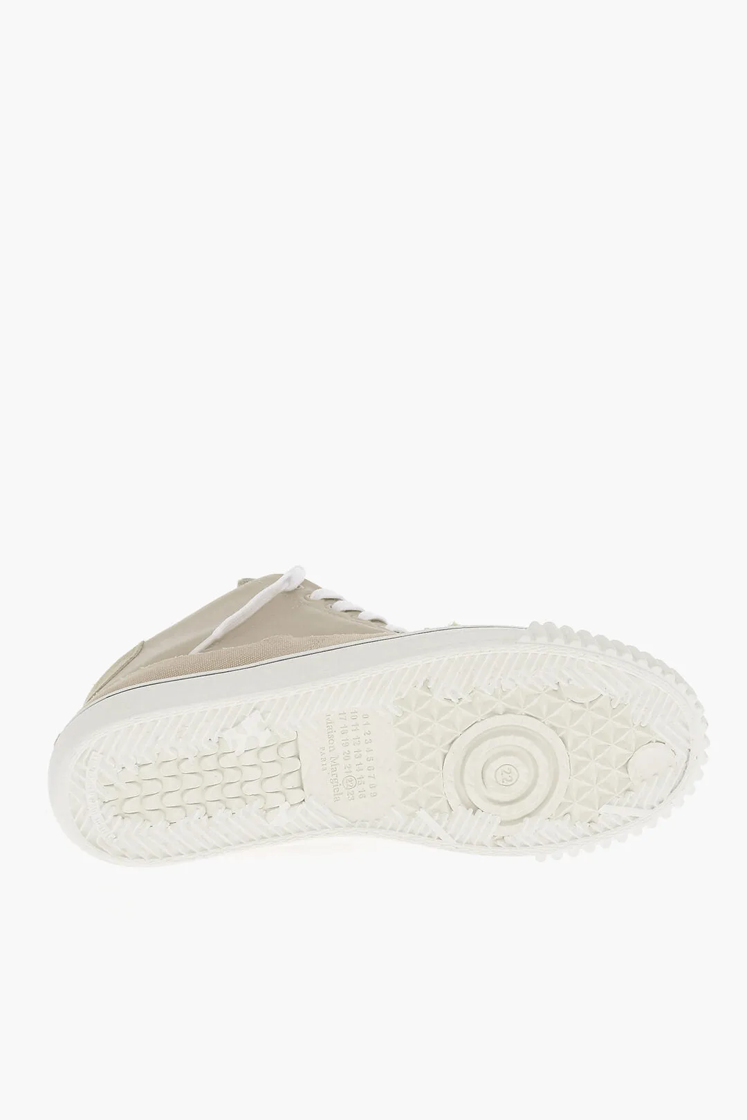 Maison Margiela Mm22 Distressed Effect Leather High-Top Sneakers