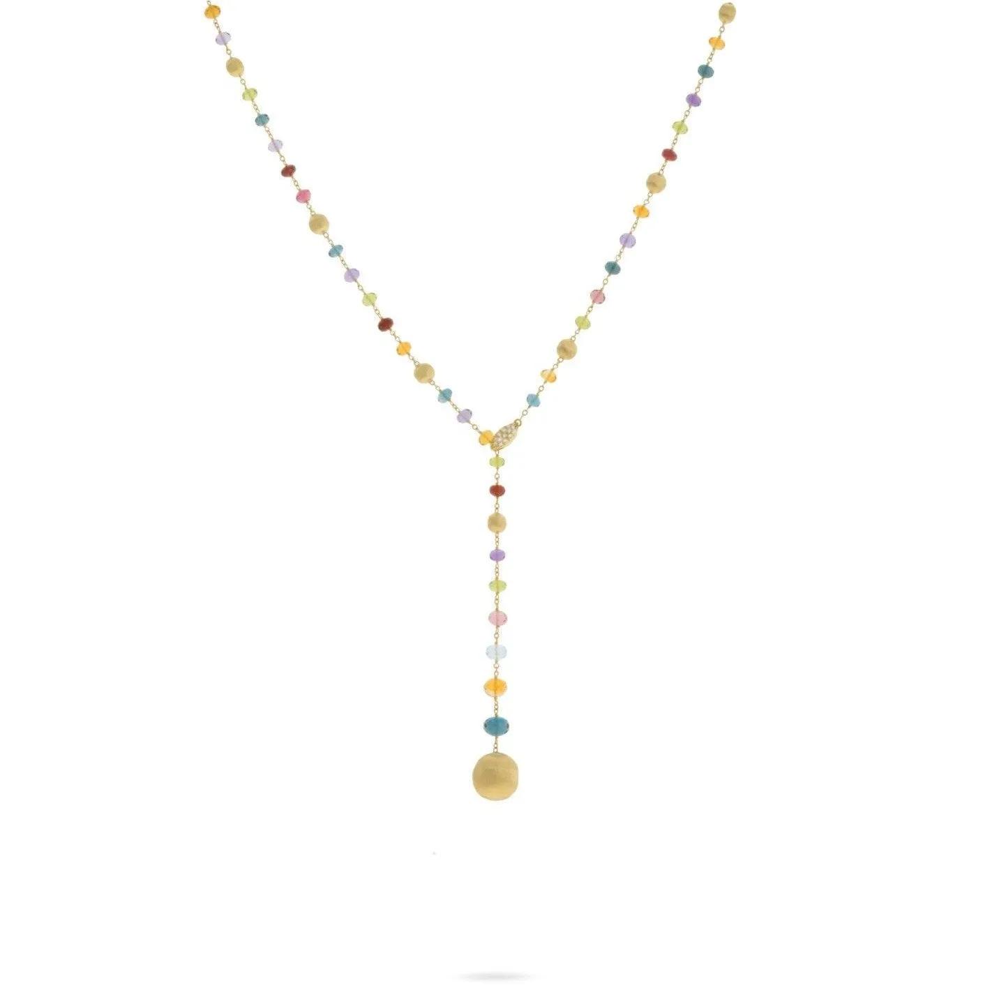 Marco Bicego Africa 18ct Yellow Gold Diamond Mixed Stone Necklet
