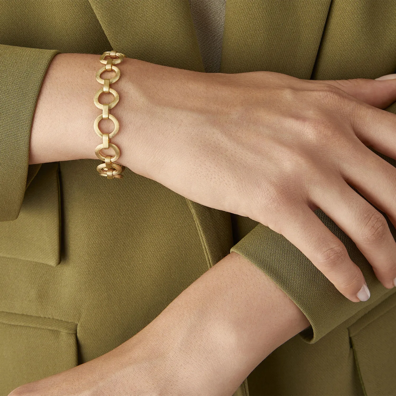 Marco Bicego Jaipur Link 18ct Yellow Gold Circle Link Bracelet
