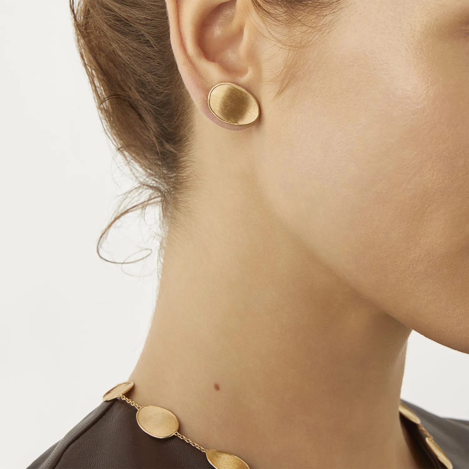 Marco Bicego Lunaria 18ct Yellow Gold Stud Earrings