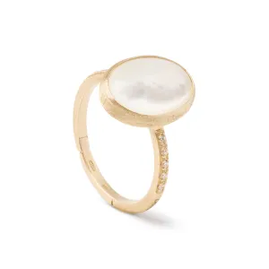 Marco Bicego Siviglia 18ct Yellow Gold Mother of Pearl Diamond Ring