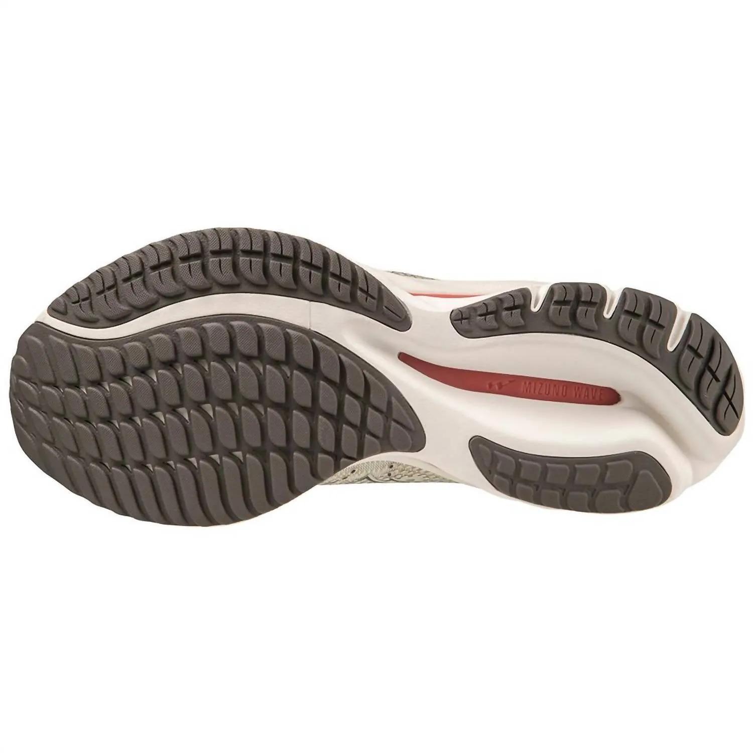 Men Wave Rider 27 Running Shoes In Snow White/granite Grey
