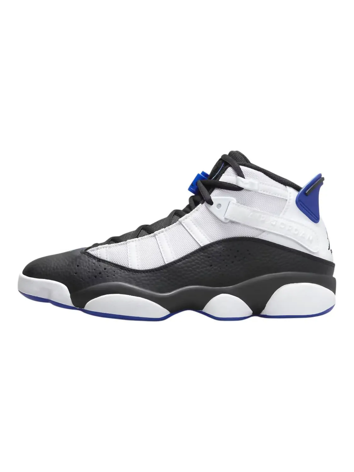 Men's 6 Rings Sneaker In White/black-Game Royal