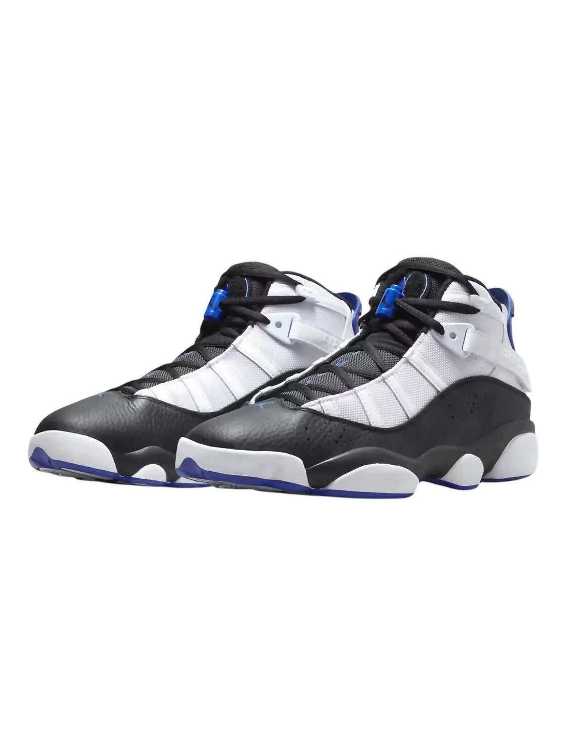 Men's 6 Rings Sneaker In White/black-Game Royal