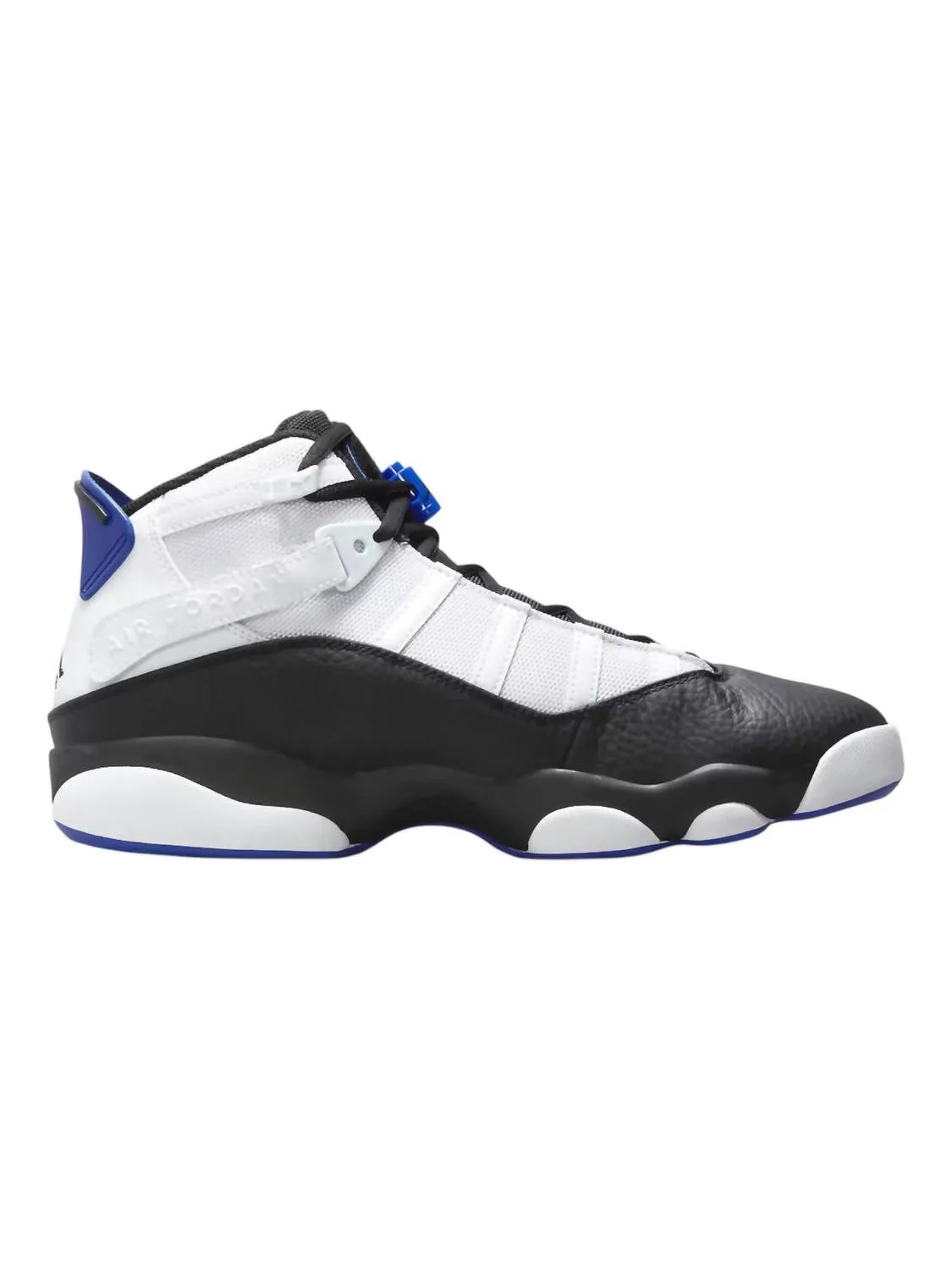 Men's 6 Rings Sneaker In White/black-Game Royal