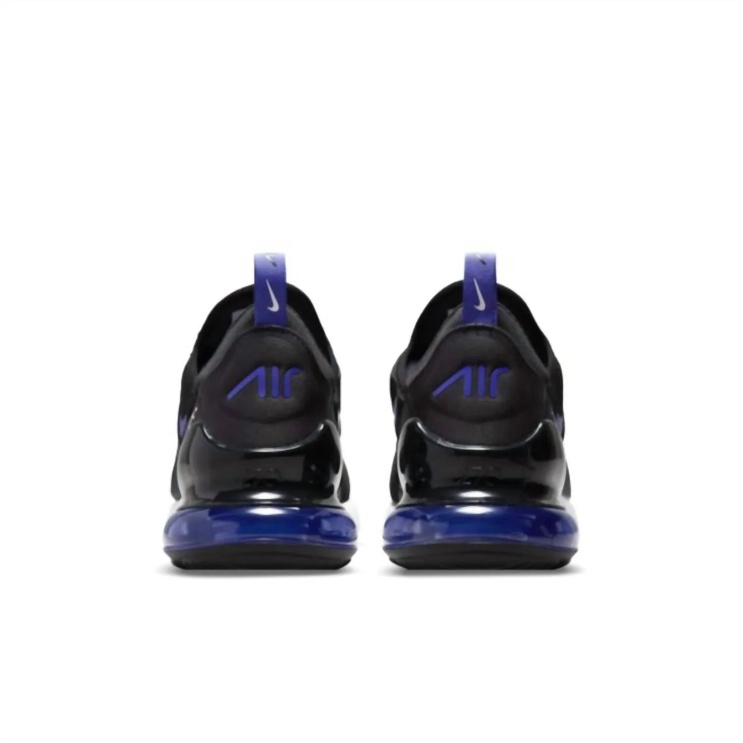 Men's Air Max 270 Shoes In Black/persian Violet/white