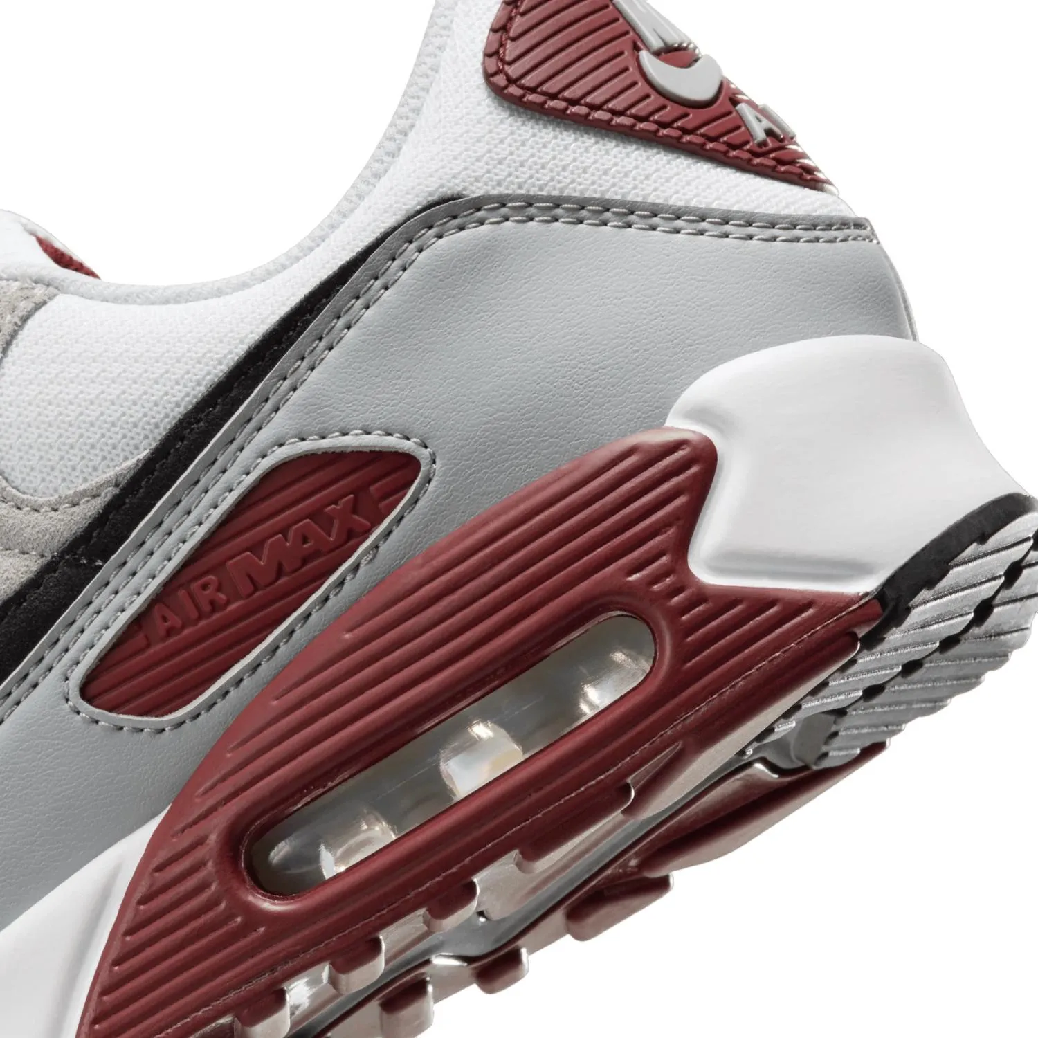 Men's Air Max 90 Sneaker In White/dark Team Red/pure Platinum/black