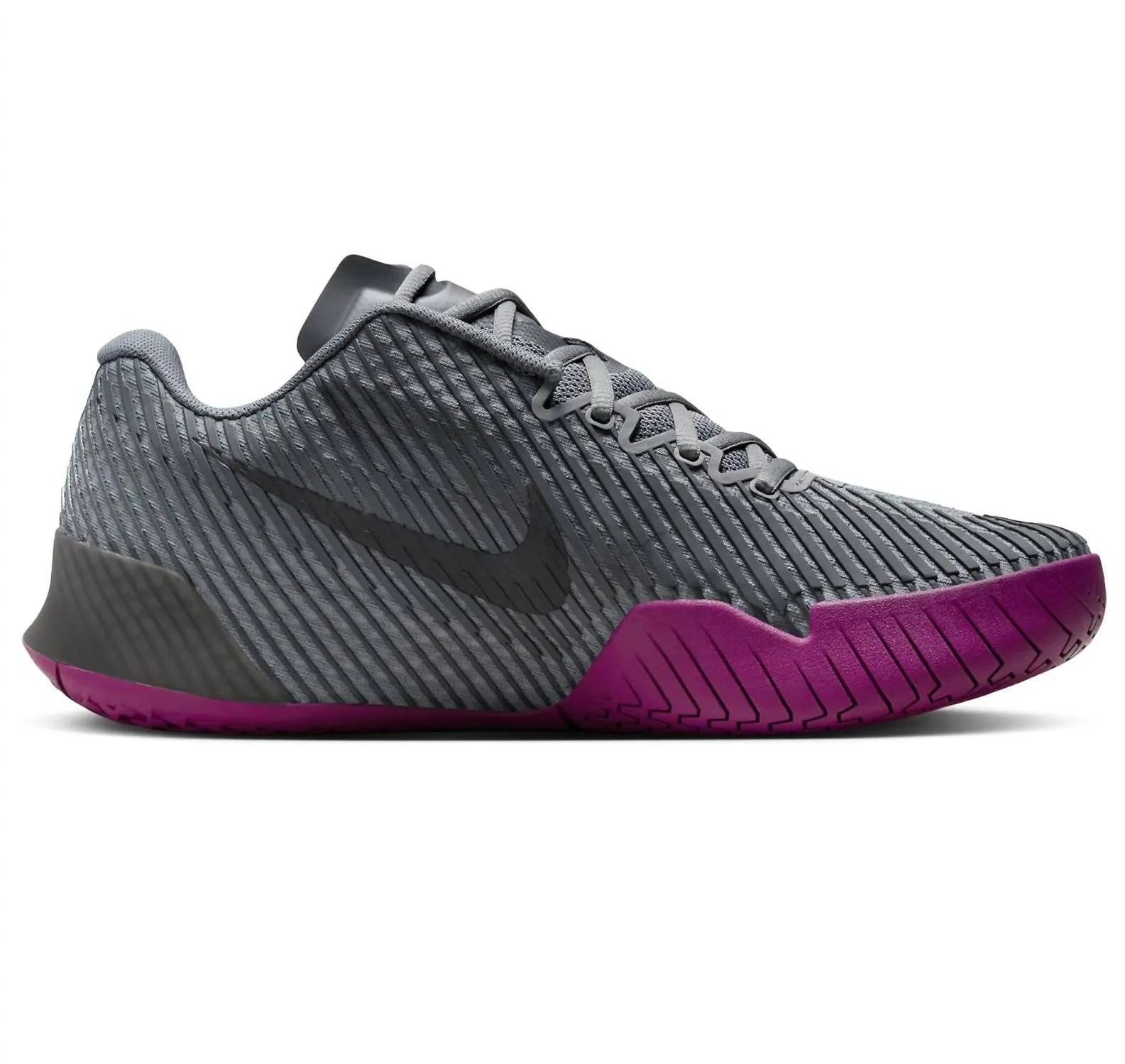 Men's Air Zoom Vapor 11 Hard Court Tennis Shoes In Smoke Grey/black/dark Smoke