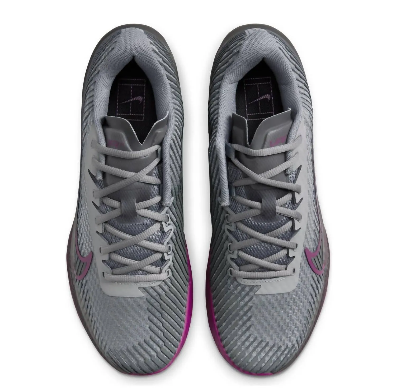 Men's Air Zoom Vapor 11 Hard Court Tennis Shoes In Smoke Grey/black/dark Smoke