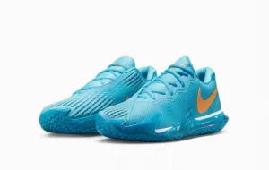 Men's Air Zoom Vapor Cage 4 Rafa Shoes In Baltic Blue/vivid Orange