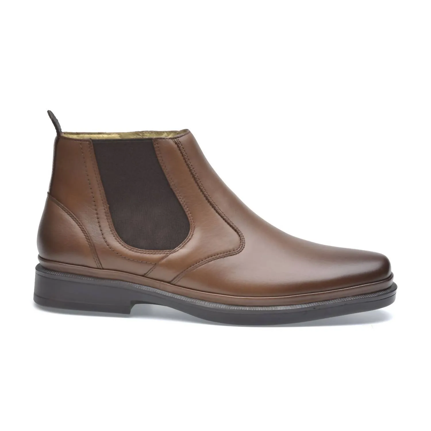 Men's Boots Lambskin Leather Traditional In Barista Brown