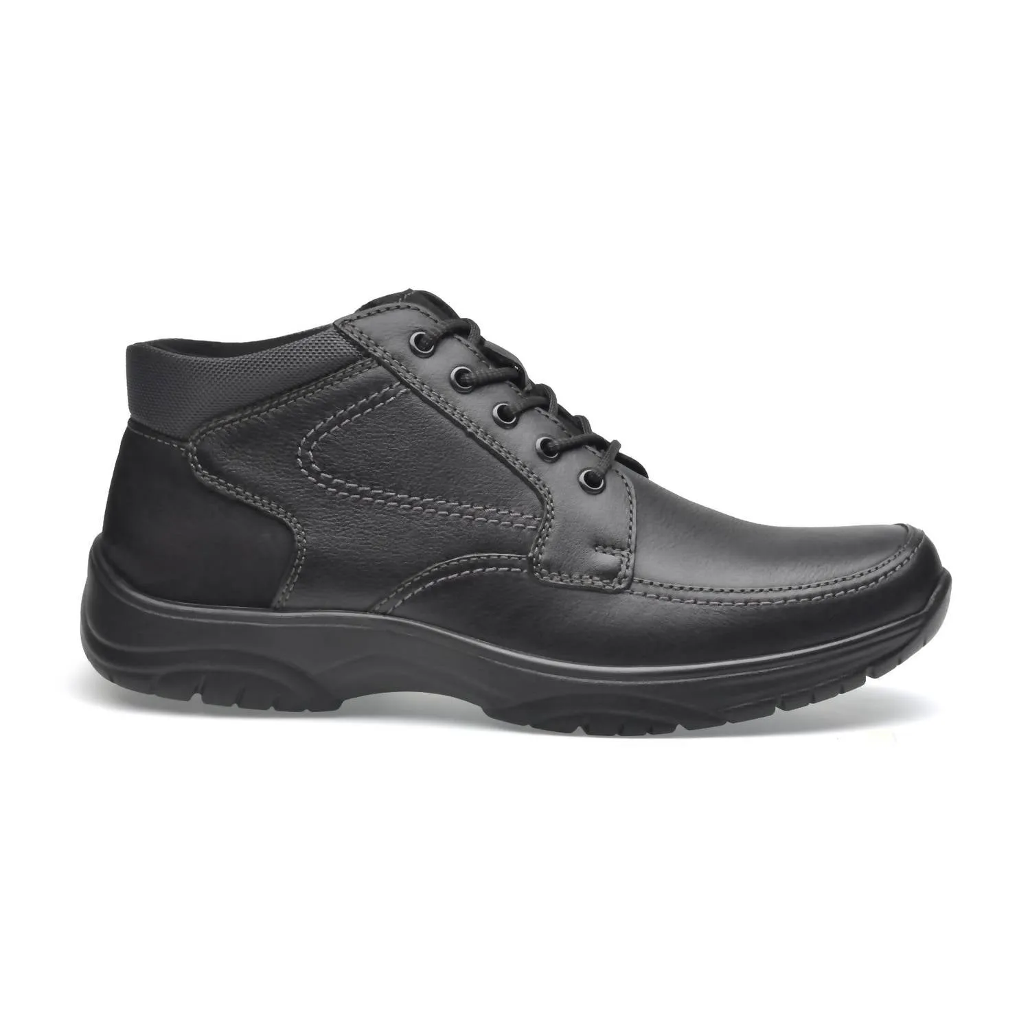 Men's Boots Low Ankle Cowhide Leather Jonas In Black