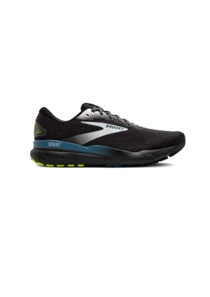 Men's Brooks Ghost 16 Shoes In Black/ebony/blue