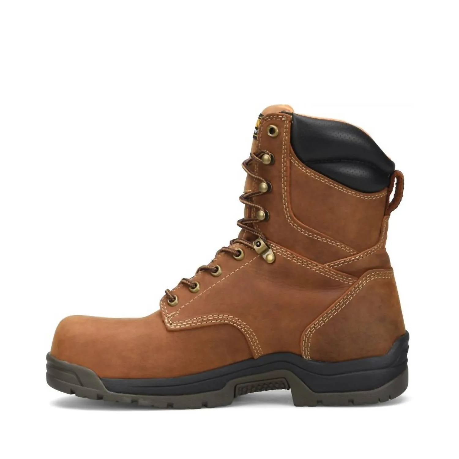 Men's Bruno Hi Broad Toe 8" Work Boots In Brown