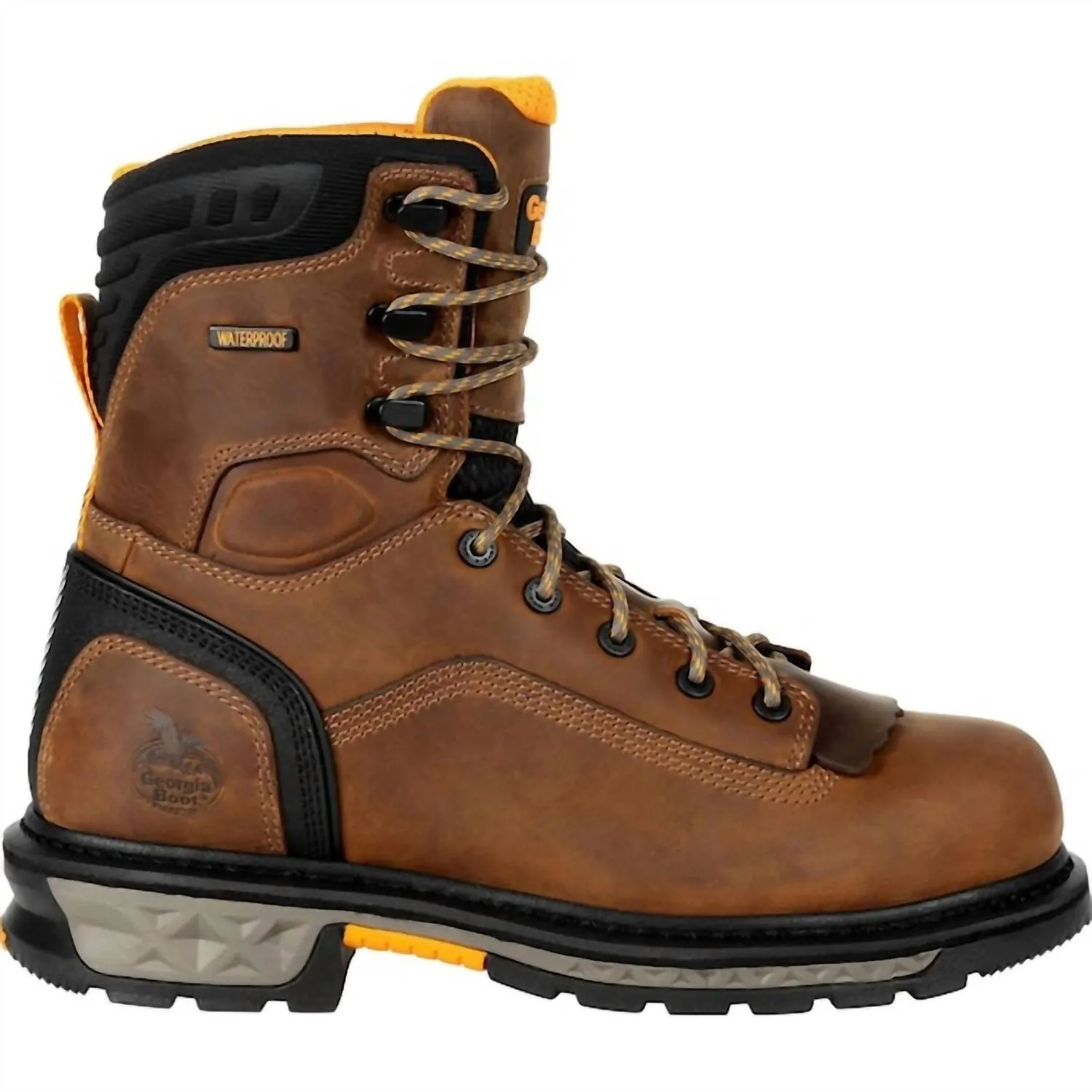 Men's Carbo-Tec Ltx Waterproof Soft-Toe 8" Work Boot In Brown