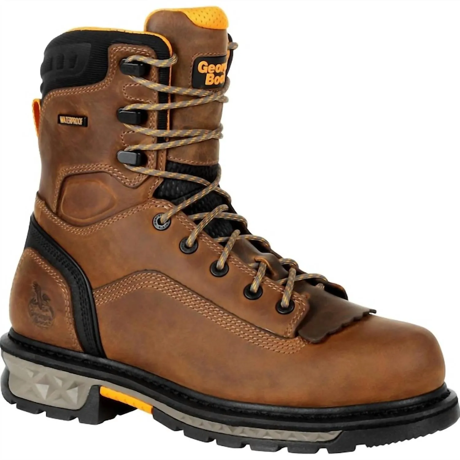 Men's Carbo-Tec Ltx Waterproof Soft-Toe 8" Work Boot In Brown