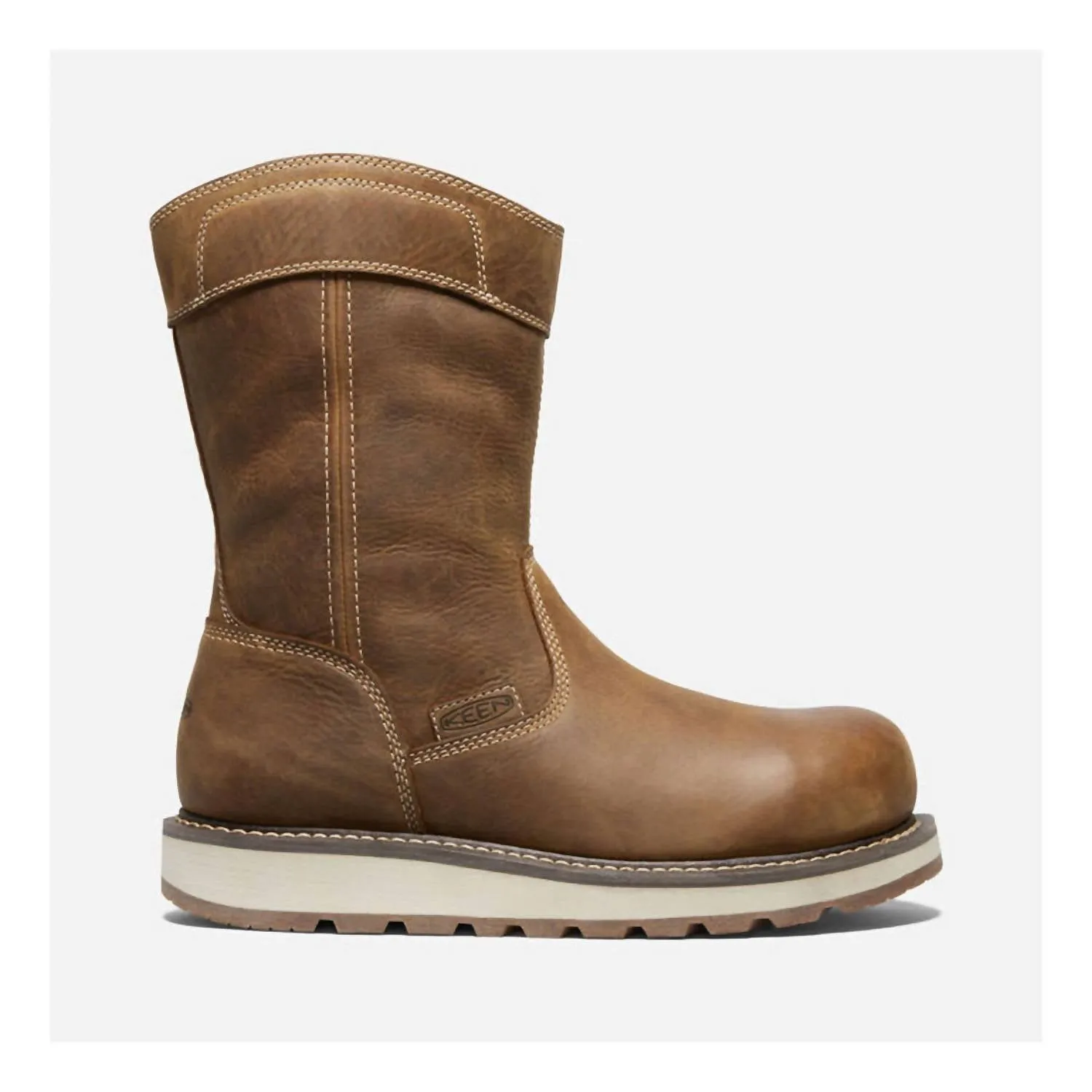 Men's Cincinnati Wellington Slip On Composite Toe Work Boots In Belgian/sandshell