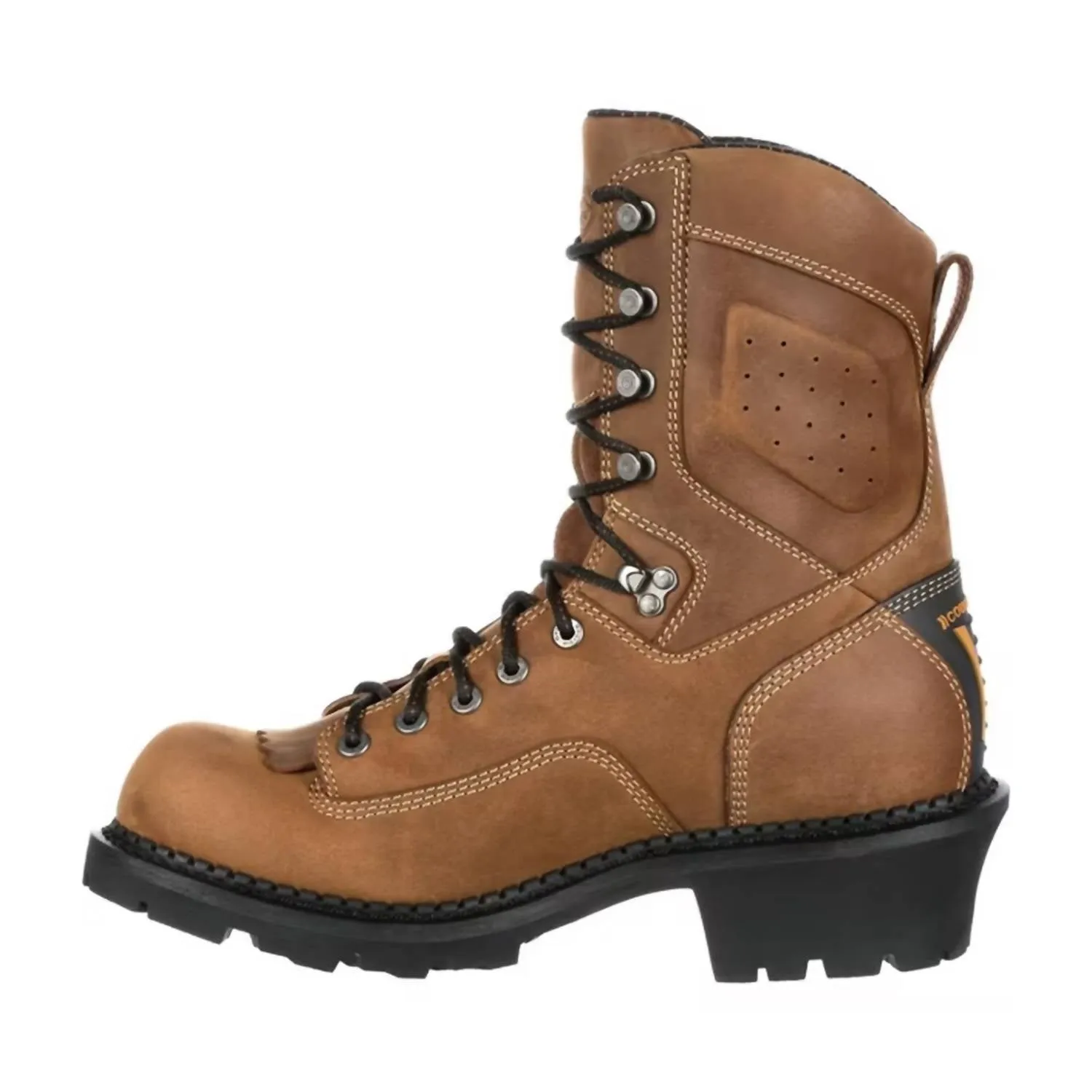 Men's Comp-Toe Comfort Core Logger Climber 9" Waterproof Work Boot In Brown