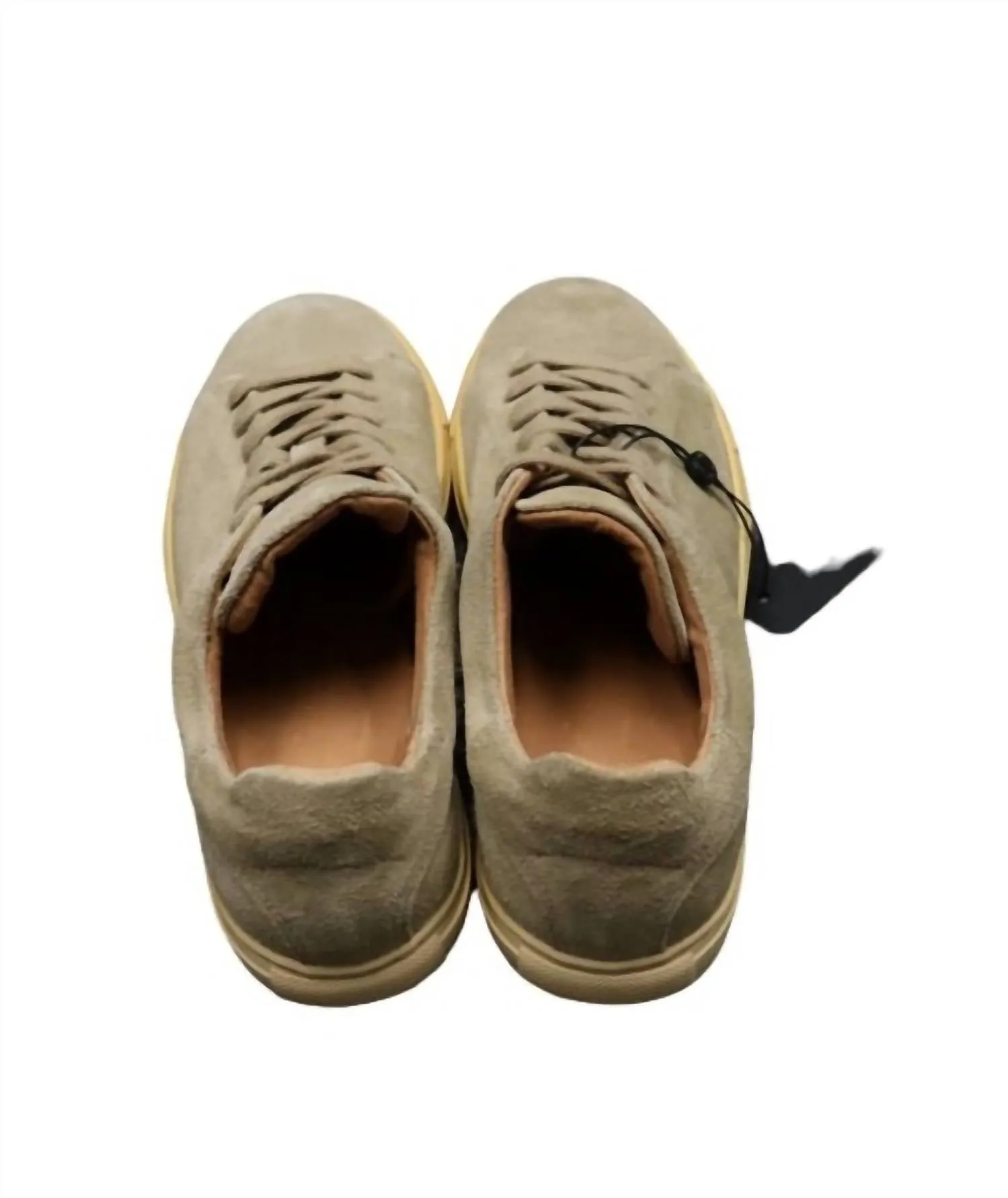 Men's David Suede Trainer In Oyster Grey