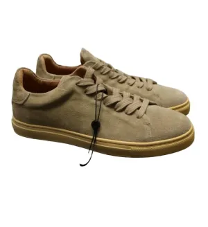 Men's David Suede Trainer In Oyster Grey