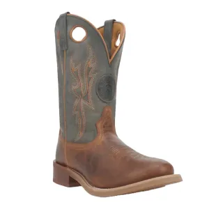 Men's Dawson Round-Toe Cowboy Approved Boot In Brown/grey