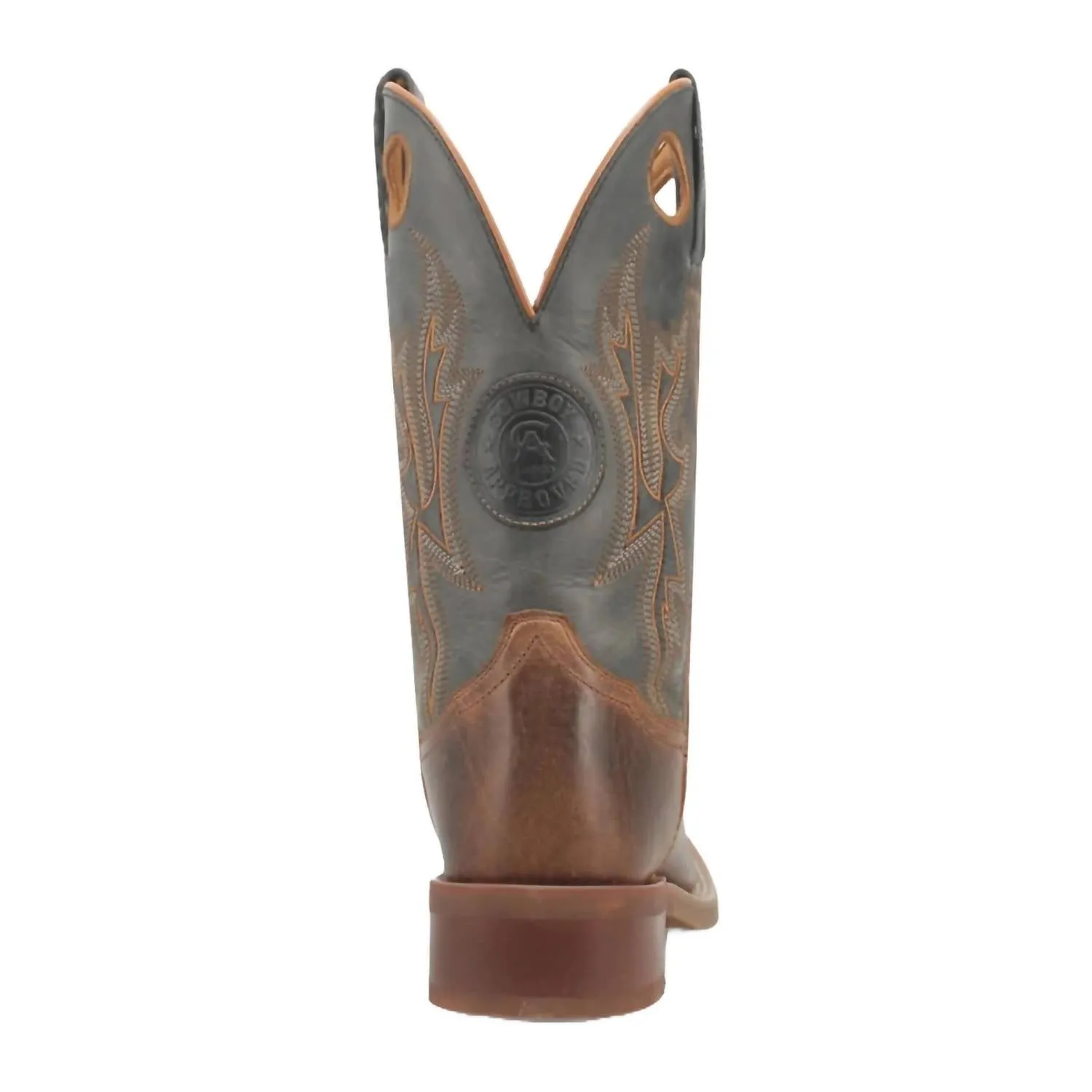 Men's Dawson Round-Toe Cowboy Approved Boot In Brown/grey