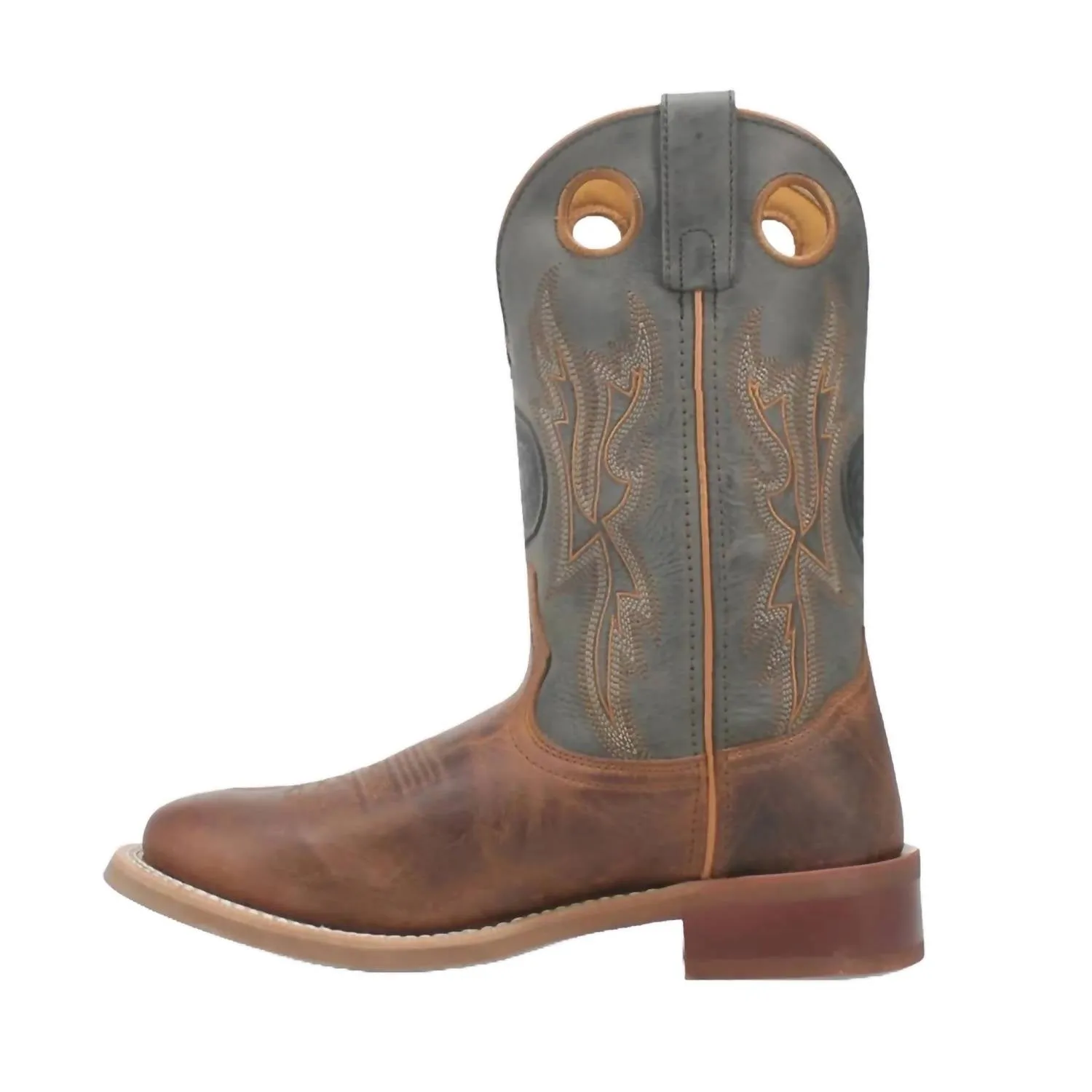 Men's Dawson Round-Toe Cowboy Approved Boot In Brown/grey