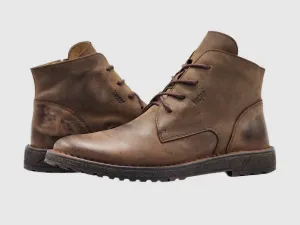 Men's Derby Boots In Brown