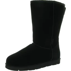 Mens Fleece Lined Leather Winter & Snow Boots