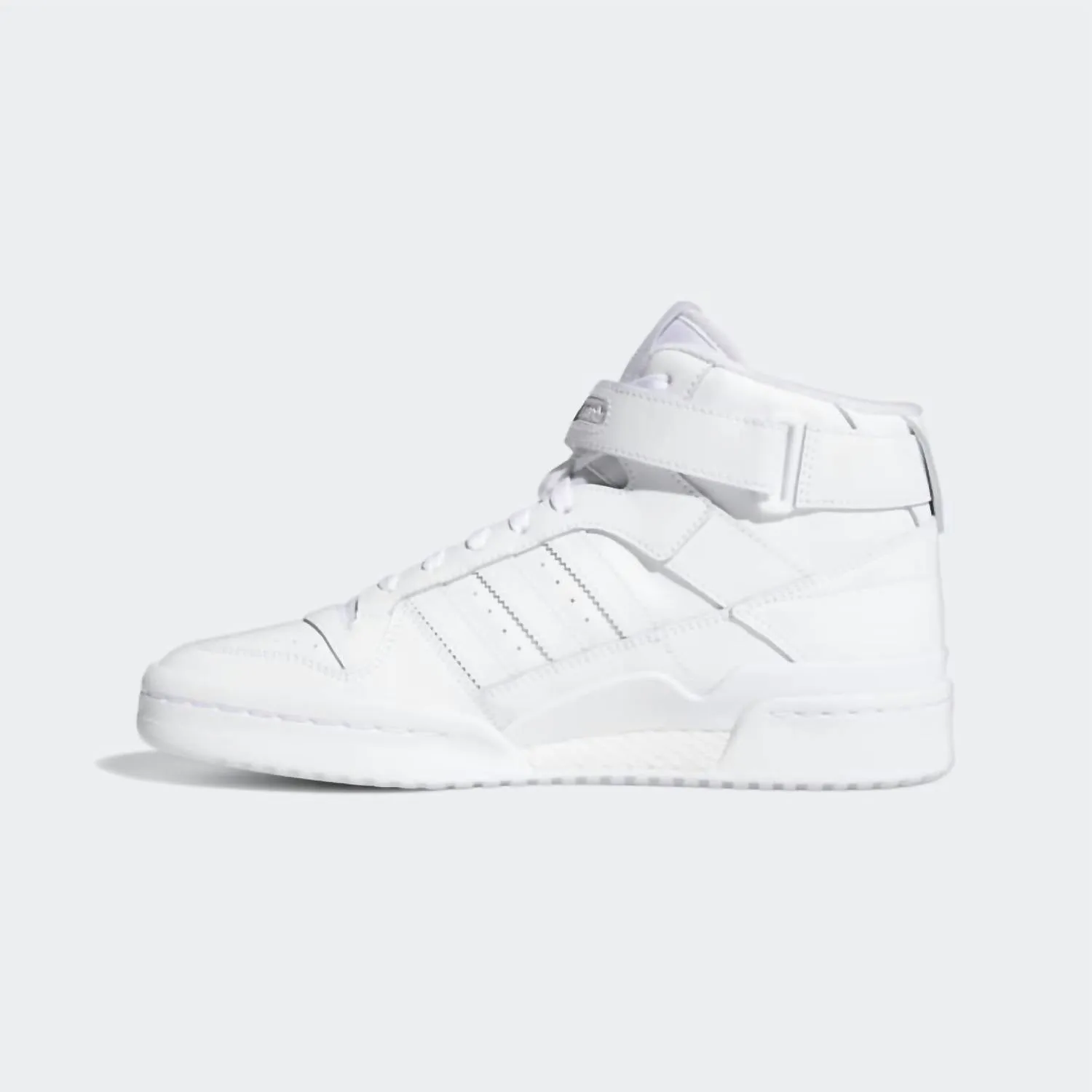 Men's Forum Mid Shoes In Footwear White / Footwear White / Footwear White