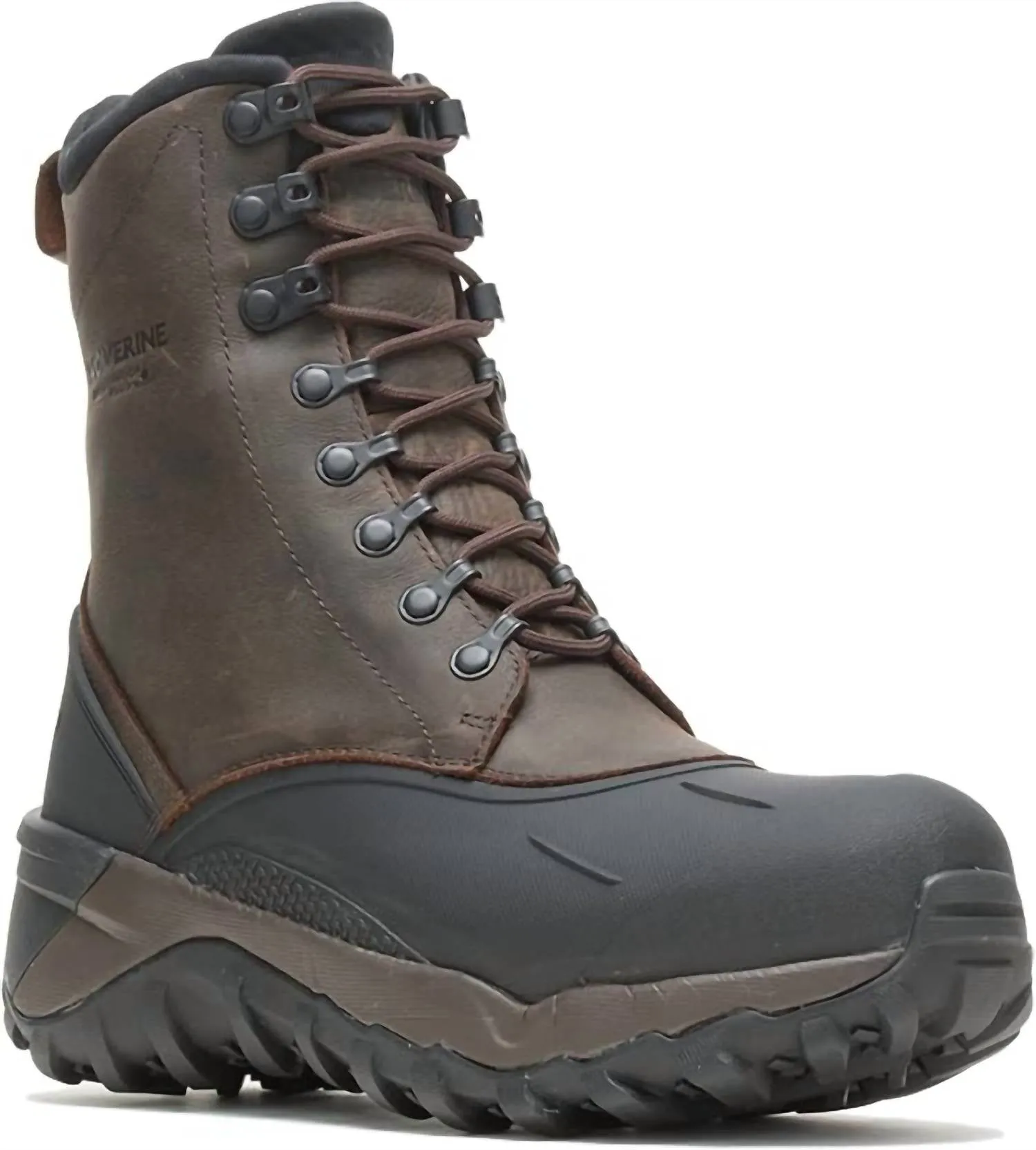 Men's Frost Tall Waterproof Snow Boots In Brown