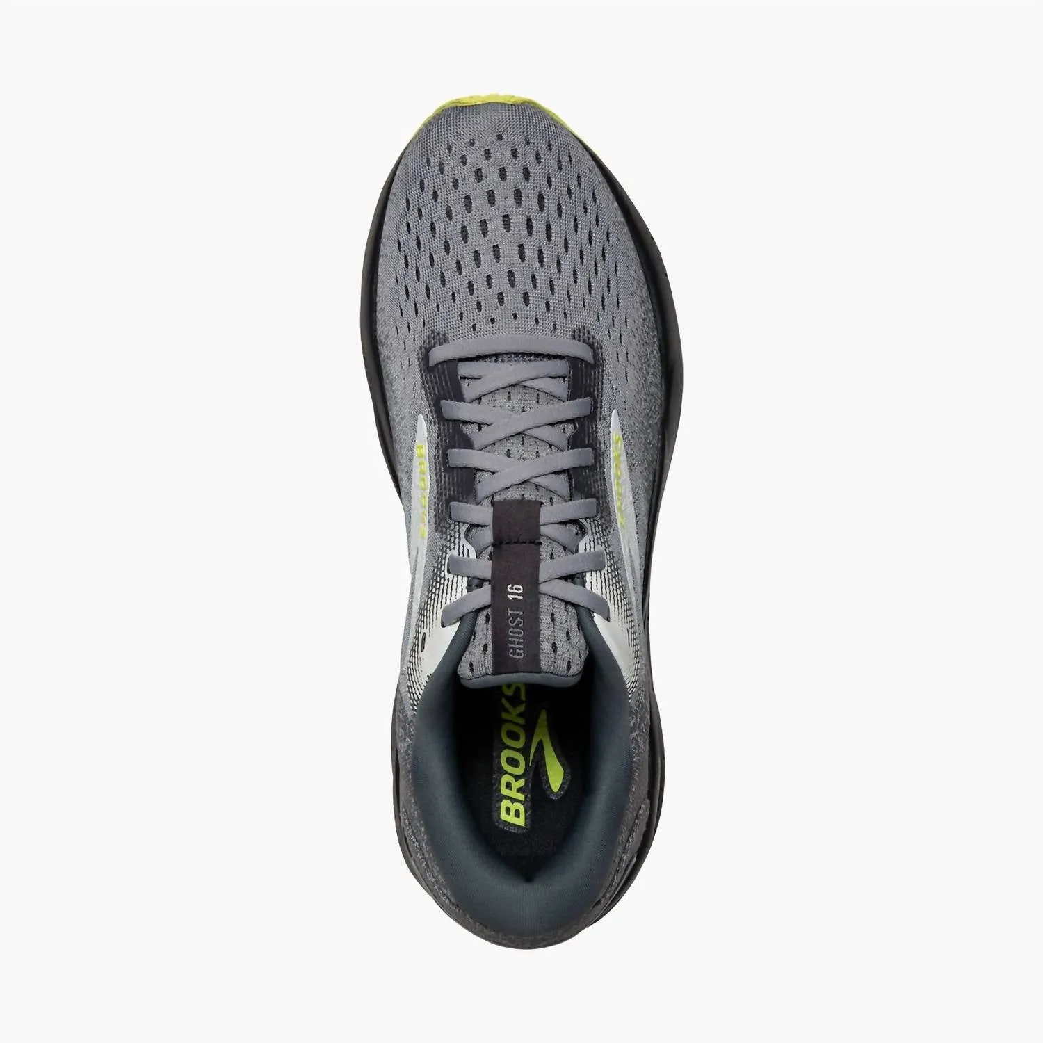 Men's Ghost 16 Running Shoes In Primer/grey/lime