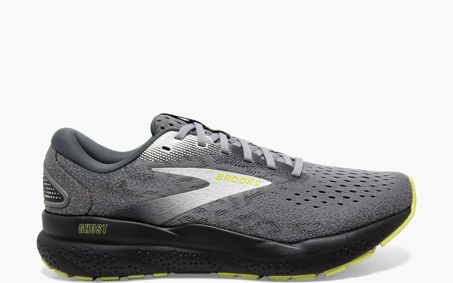 Men's Ghost 16 Running Shoes In Primer/grey/lime