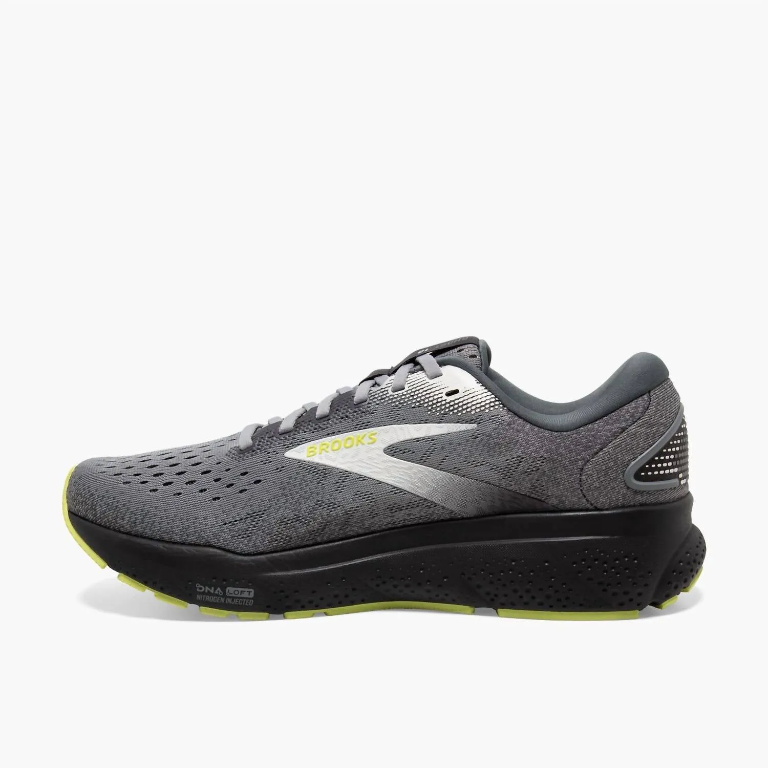 Men's Ghost 16 Running Shoes In Primer/grey/lime