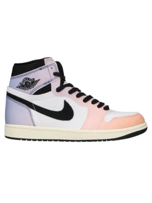 Men's Jordan 1 Retro High Og Sneaker In Vivid Orange/black/iced Lilac/true Blue/sail