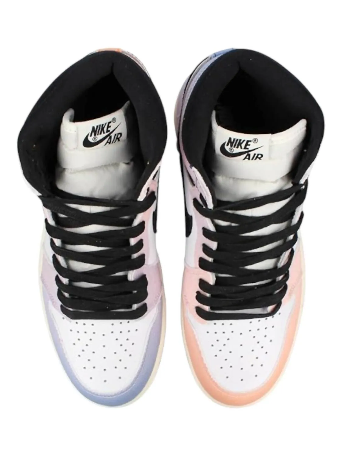 Men's Jordan 1 Retro High Og Sneaker In Vivid Orange/black/iced Lilac/true Blue/sail