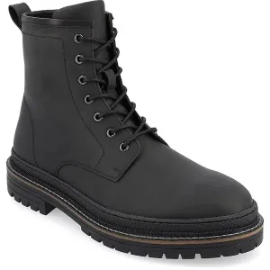 Mens Lace-Up Leather Hiking Boots